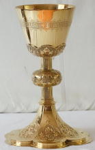 Solid Sterling silver Gothic Chalice